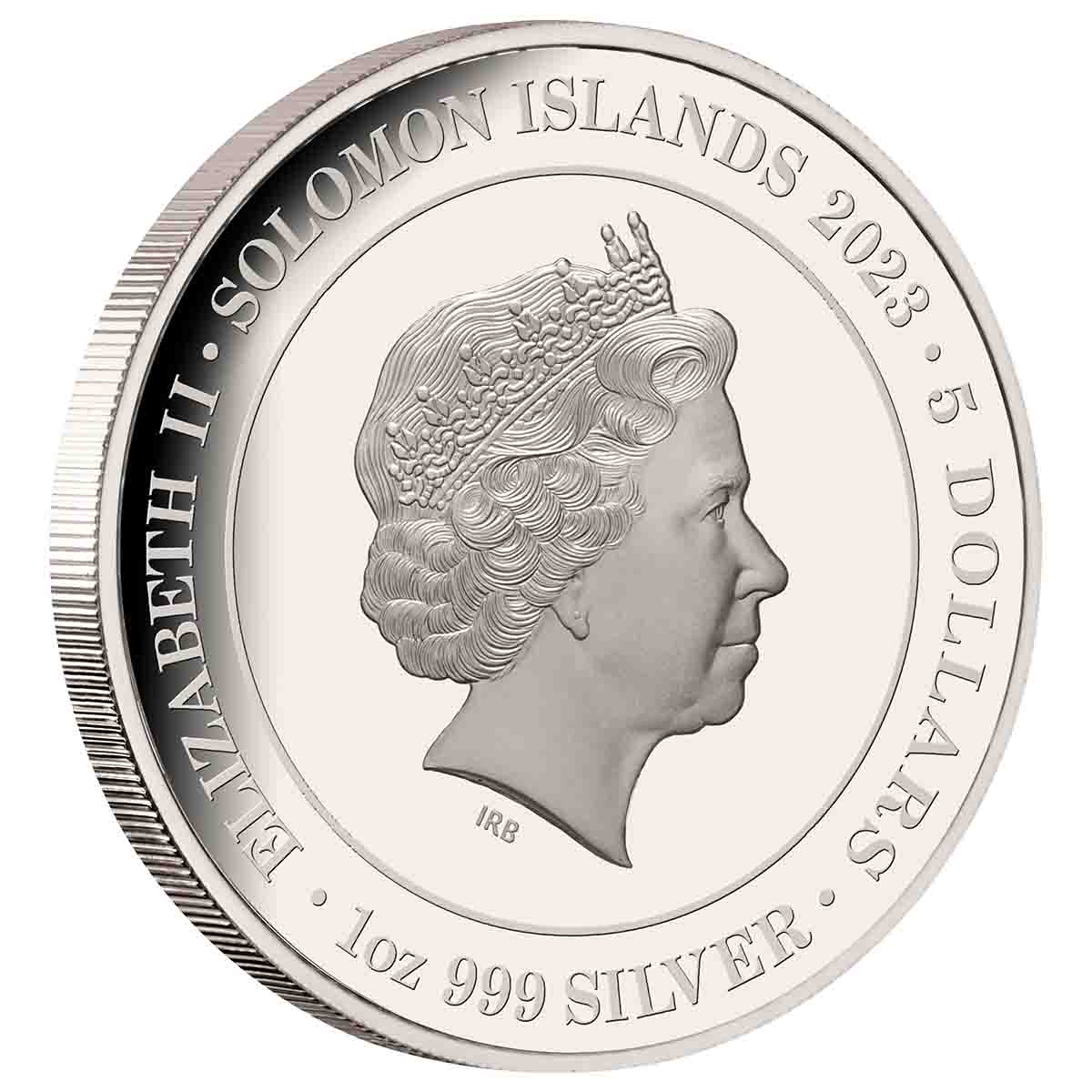 Lunar Rabbit 2023 $5 Rose-Gold Plated 1oz Silver Proof Coin