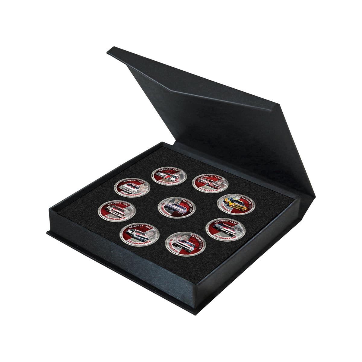 Peter Brock Bathurst Victories Silver-plated Penny 9-Coin Collection