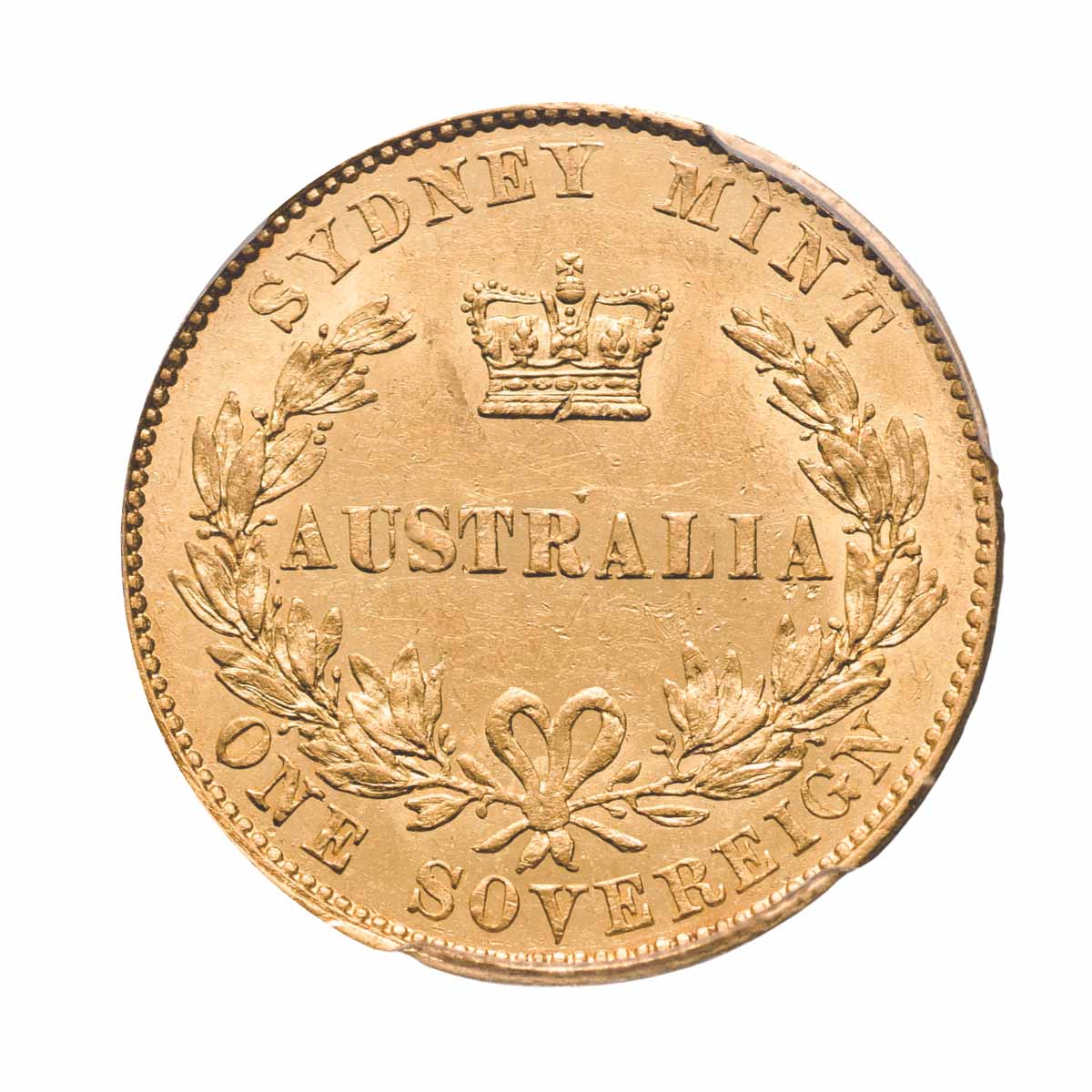 1859 Sydney Mint Sovereign Type II PCGS AU55