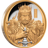 Chess King 2023 $100 Platinum-plated 1oz Gold Proof Coin