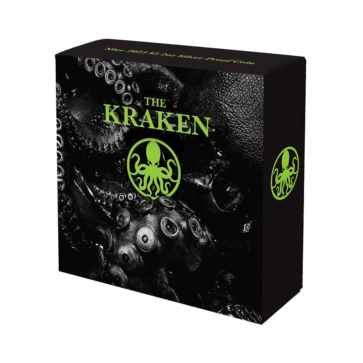 The Kraken 2023 $5 2oz Silver Proof Coin