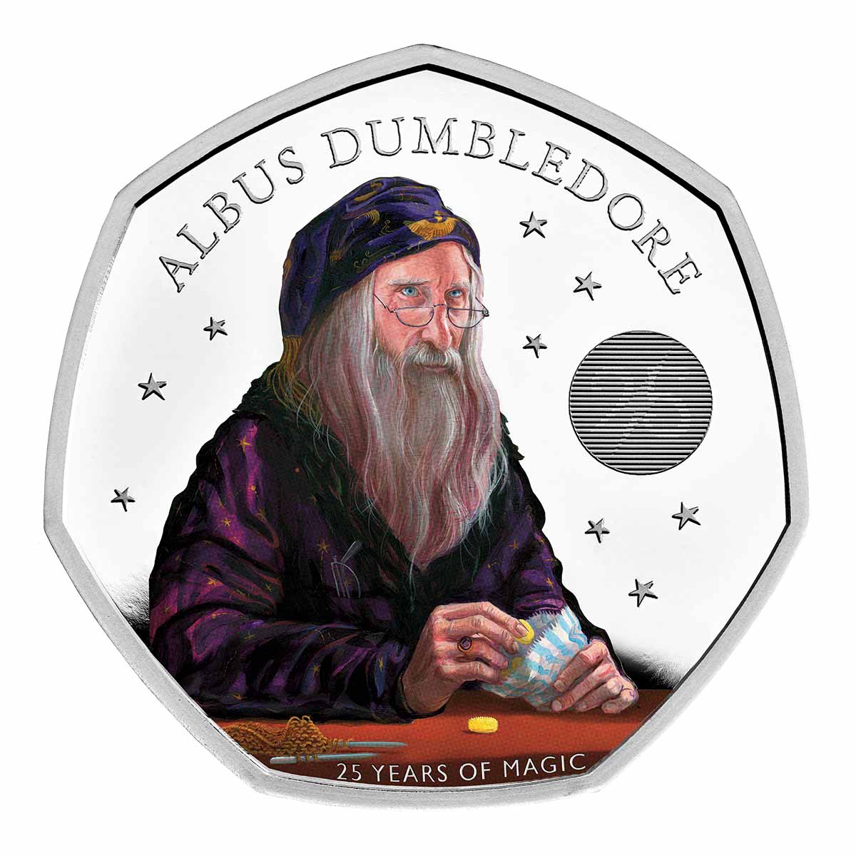 Dumbledore 2022 UK 50p Colour Silver Proof Coin