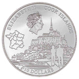 Mont Saint Michel 2023 $10 Colour 2oz Silver Proof Coin