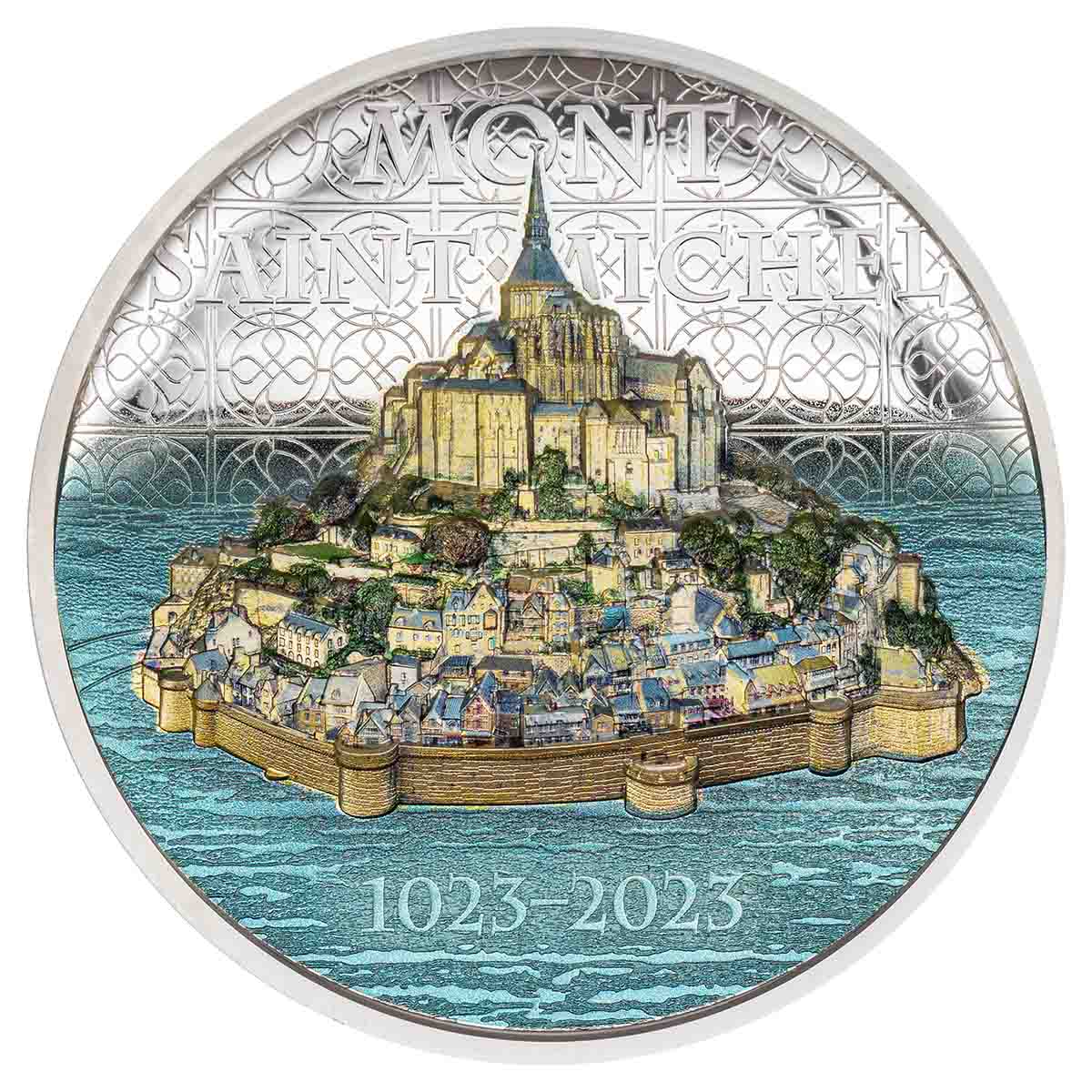 Mont Saint Michel 2023 $10 Colour 2oz Silver Proof Coin