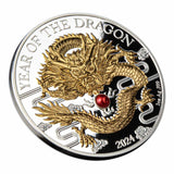 Lunar Dragon Pearl 2024 20 Vatu 1oz Silver Proof Coin