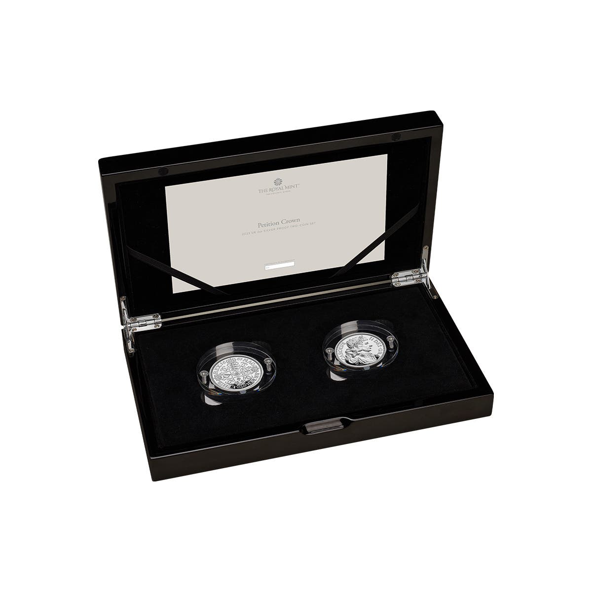 Great Engravers Petition Crown 2023 UK 2oz Silver Proof Two-Coin Set