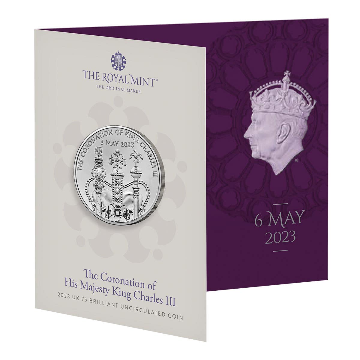 King Charles III 2023 £5 Coronation Brilliant Uncirculated Coin