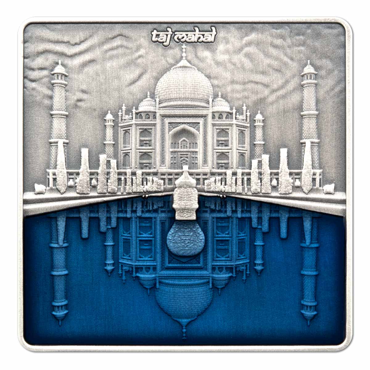 Taj Mahal 2023 $10 3oz Silver Antique Coin