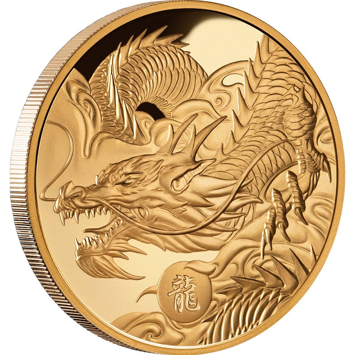 Lunar Year of the Dragon 2024 $100 1oz Gold Proof Coin