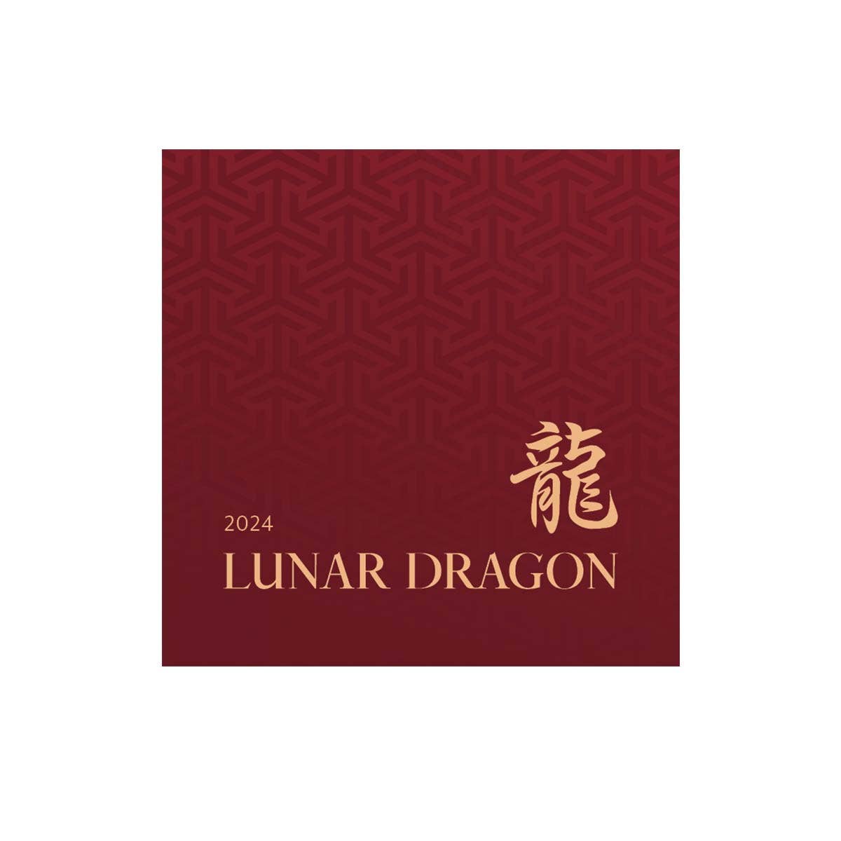Lunar Dragon 2024 $1 1oz Gold-plated Silver Black Proof Coin