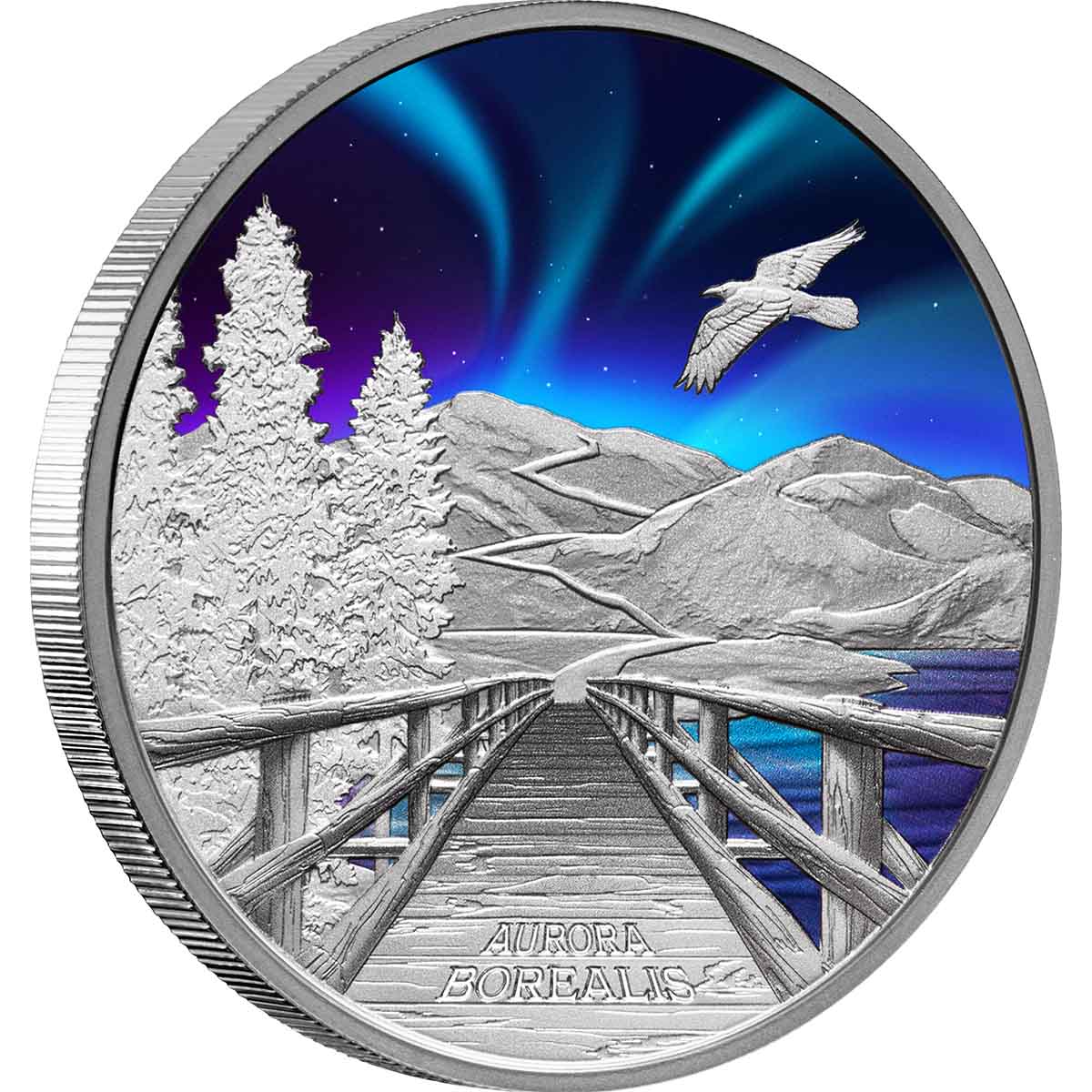 Aurora Borealis 2023 $1 1oz Silver Proof Coin