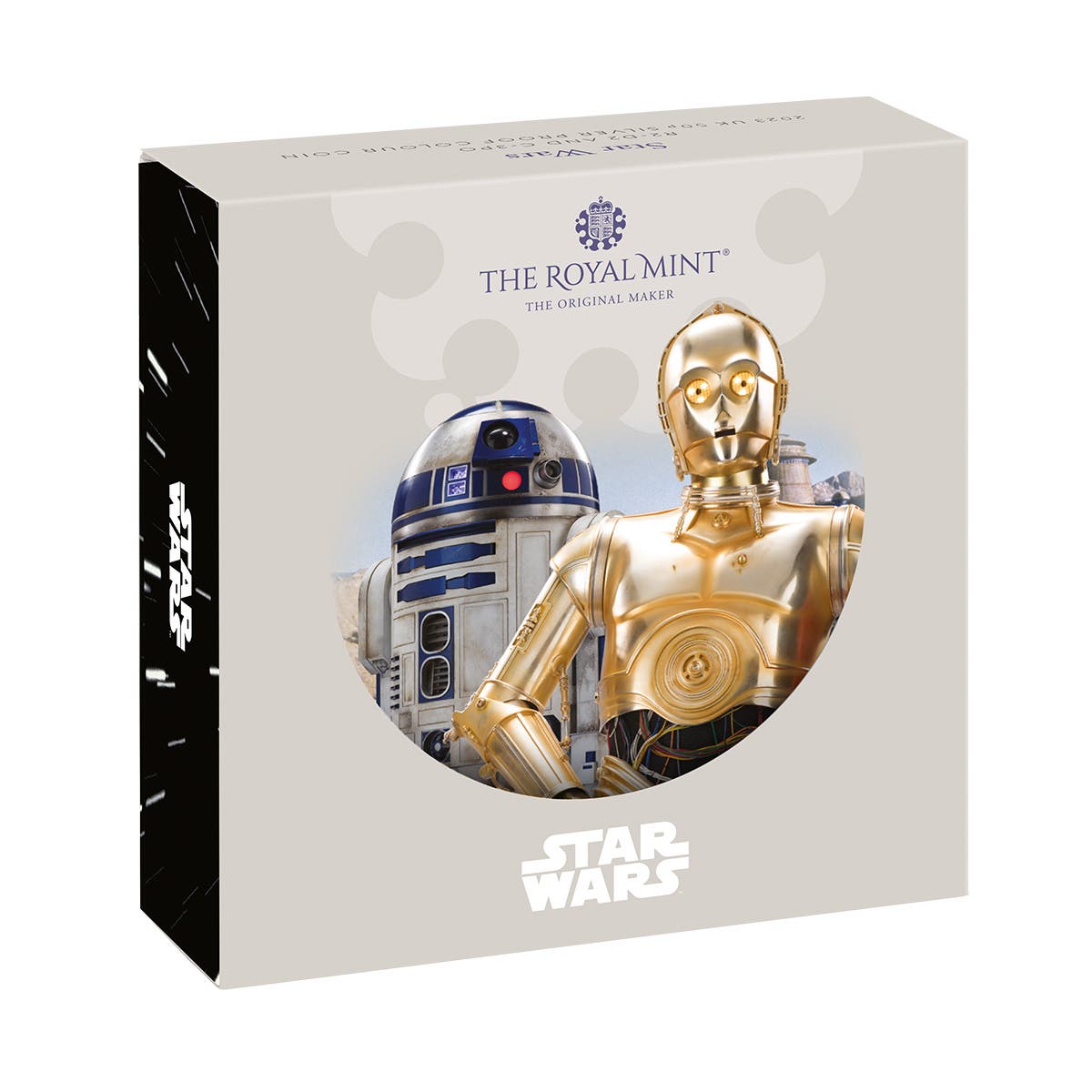 Star Wars R2-D2 and C-3PO 2023 UK 50p Silver Proof Colour Coin