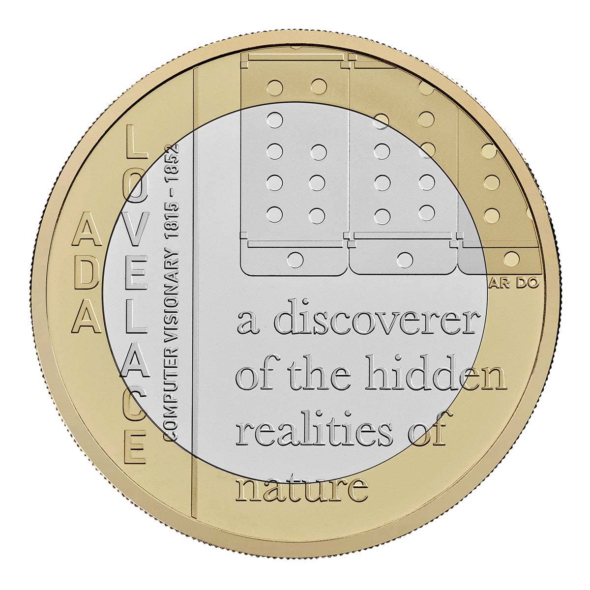 Ada Lovelace 2023 UK £2 Brilliant Uncirculated Coin