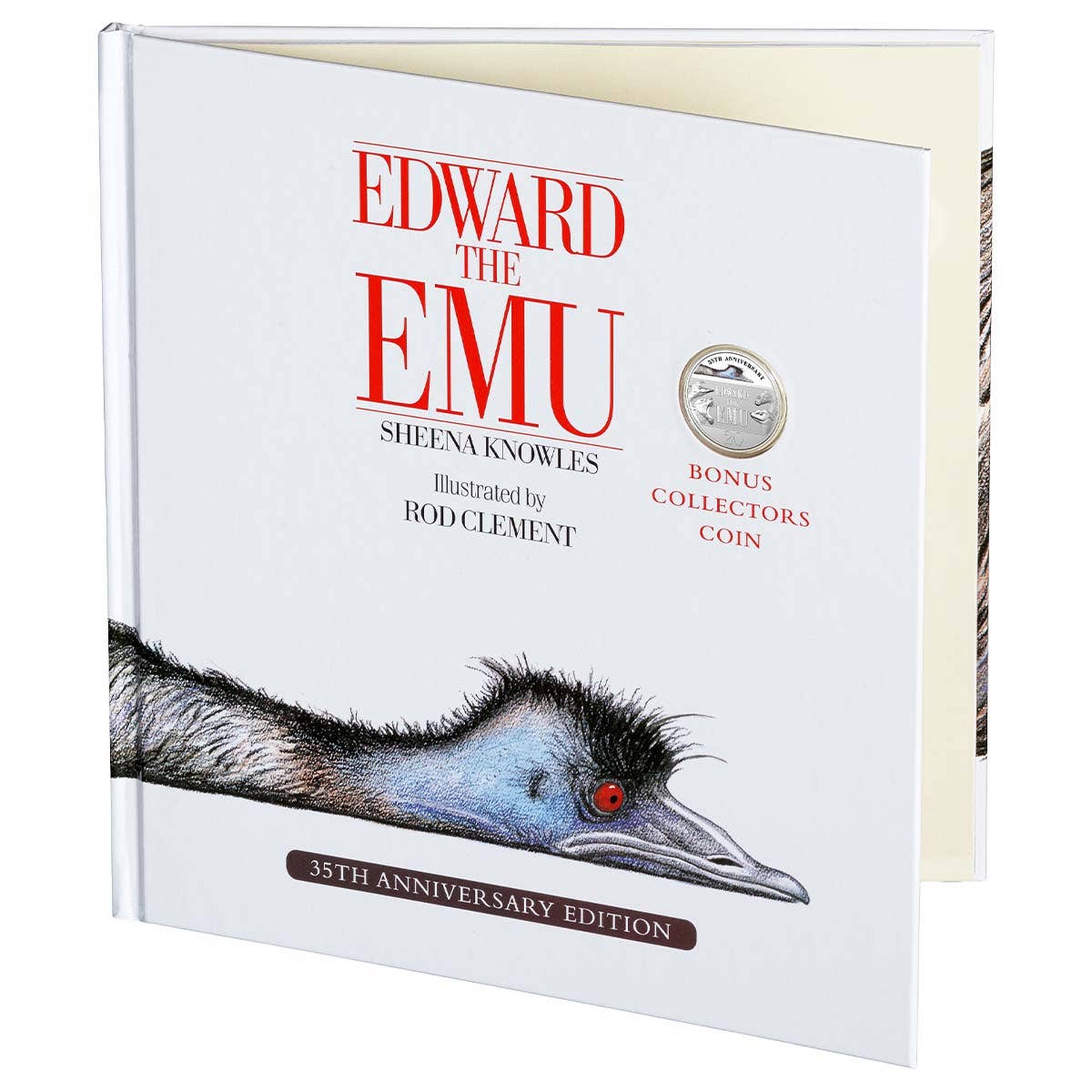 Edward the Emu 35th Anniversary 2023 20c Colour Uncirculated Coin & Special Edition Book