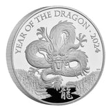 Lunar Year of the Dragon 2024 £10 5oz Silver Proof Coin