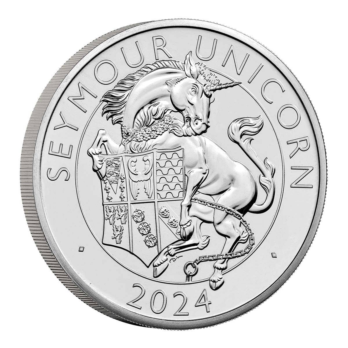 Royal Tudor Beasts The Seymour Unicorn 2024 £5 Brilliant Uncirculated Coin