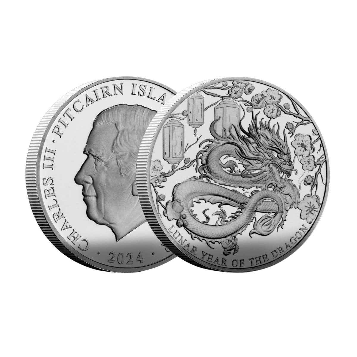 Lunar Dragon 2024 $5 1oz Silver Proof Coin