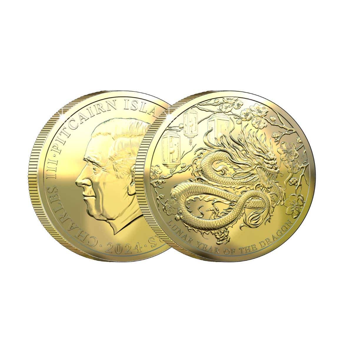 Lunar Dragon 2024 $2 1/2oz Gold Proof Coin