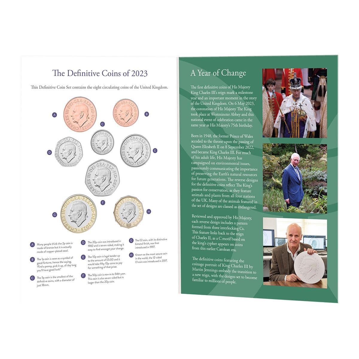 Great Britain 2023 Definitive Brilliant Uncirculated 8-Coin Set