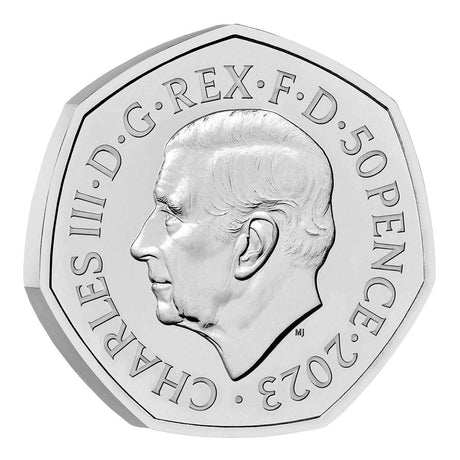 Star Wars Luke Skywalker and Princess Leia 2023 UK 50p Brilliant Uncirculated Coin