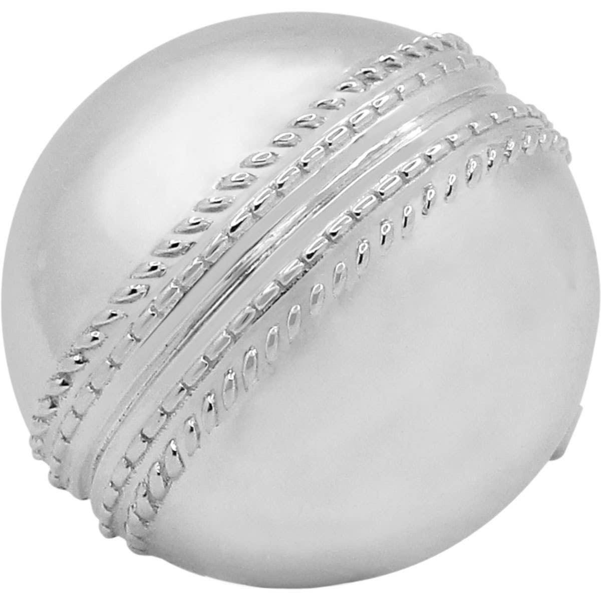 ICC Men's Cricket World Cup 2023 Rhodium-plated Silver Cricket Ball Cufflinks