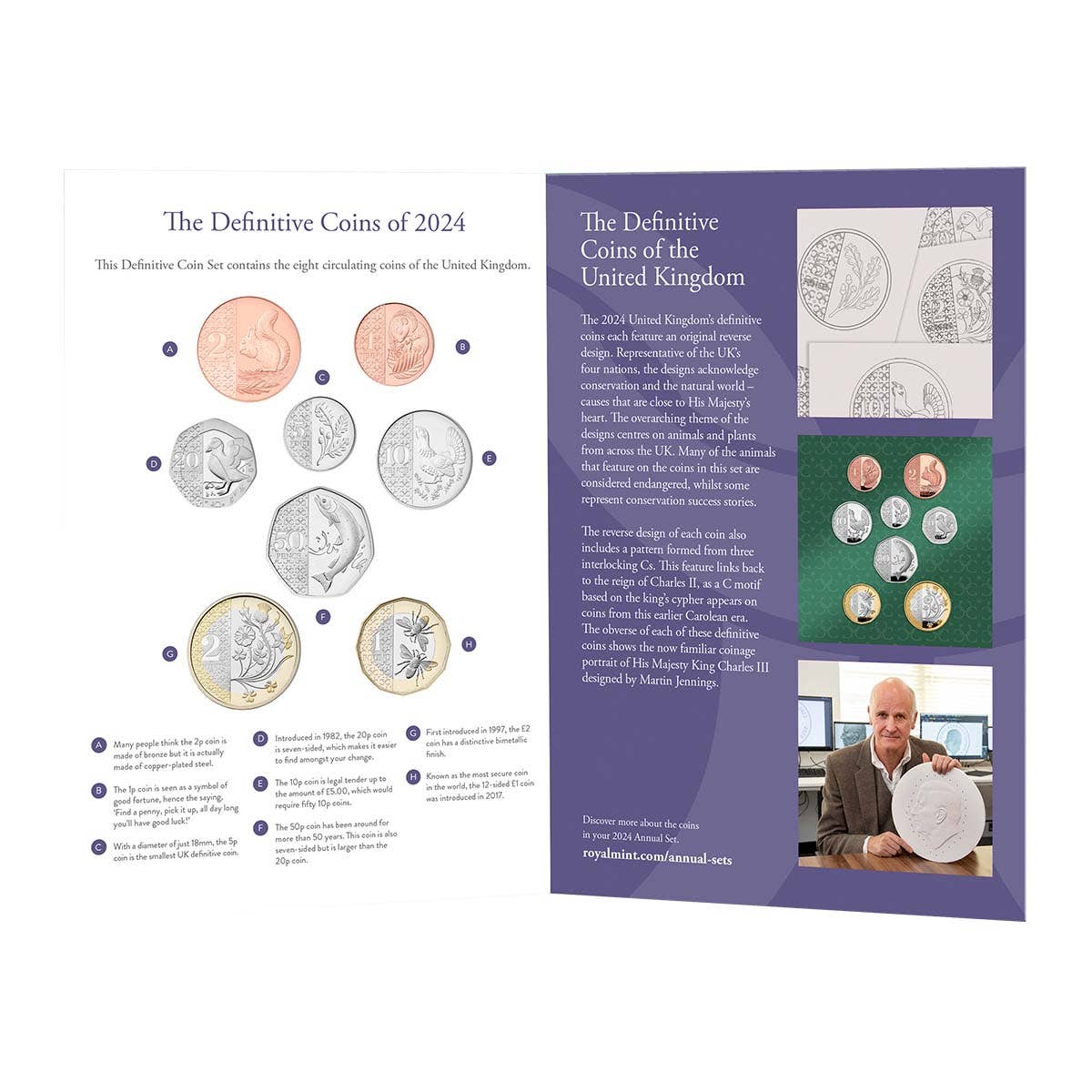 Great Britain 2024 Definitive Brilliant Uncirculated 8-Coin Set
