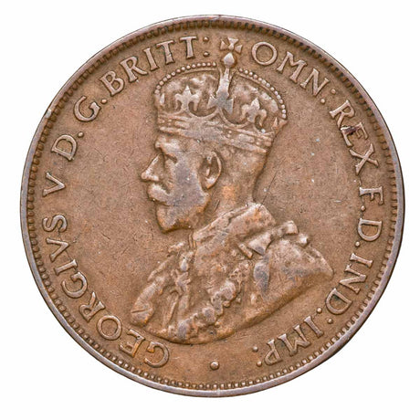 1923 Halfpenny about Fine