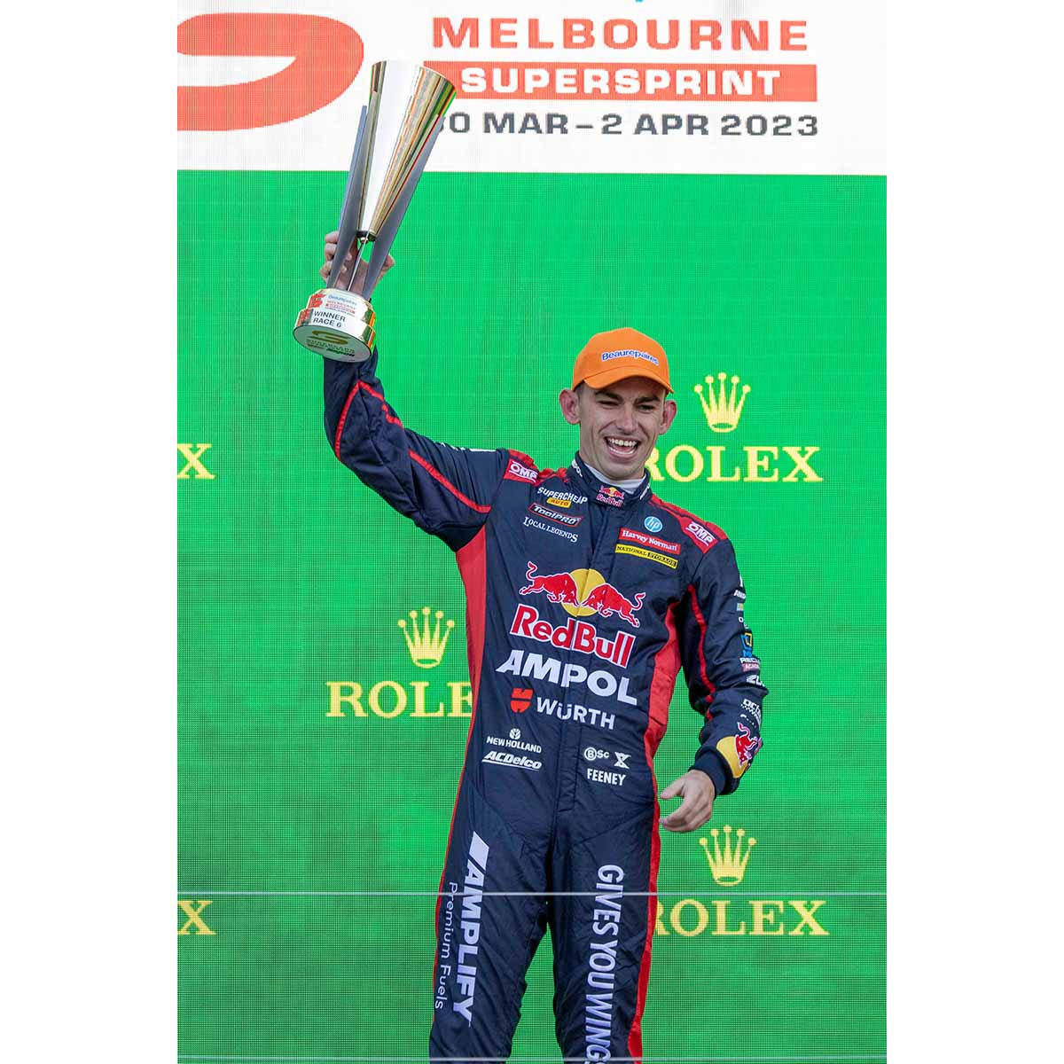 CHEVROLET CAMARO GEN3 ZL1 - RED BULL RACING - FEENEY #88 - 2023 Beaurepaires Melbourne 400 - Race 6 WINNER - 1:18 Scale Diecast Model Car
