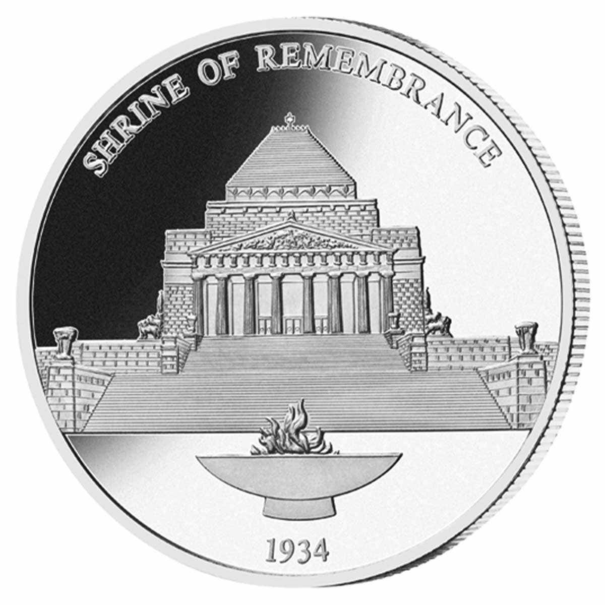 175 Years of Melbourne Shrine of Remembrance Silver-plated Commemorative