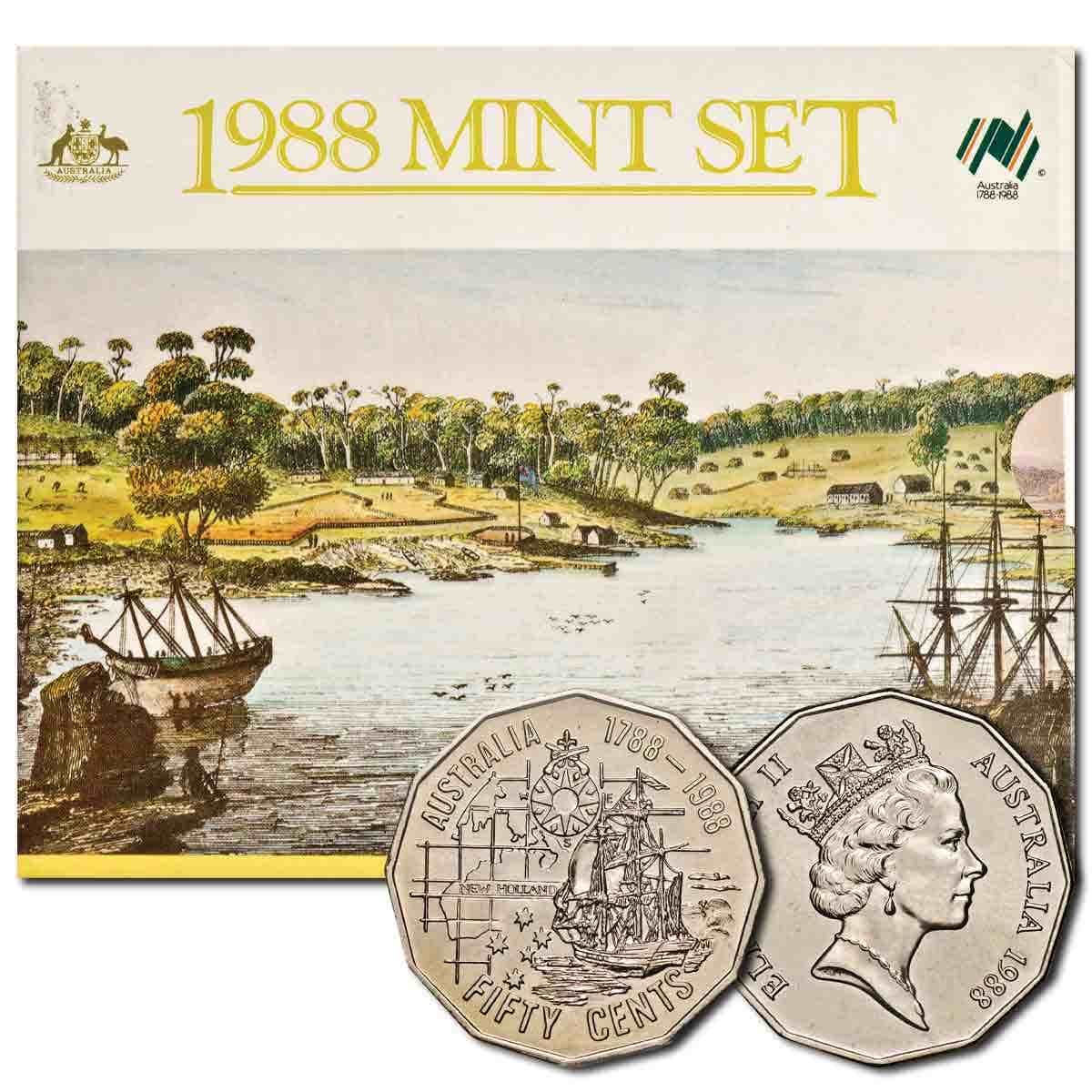 Australia Bicentennial 1988 8-Coin Mint Set