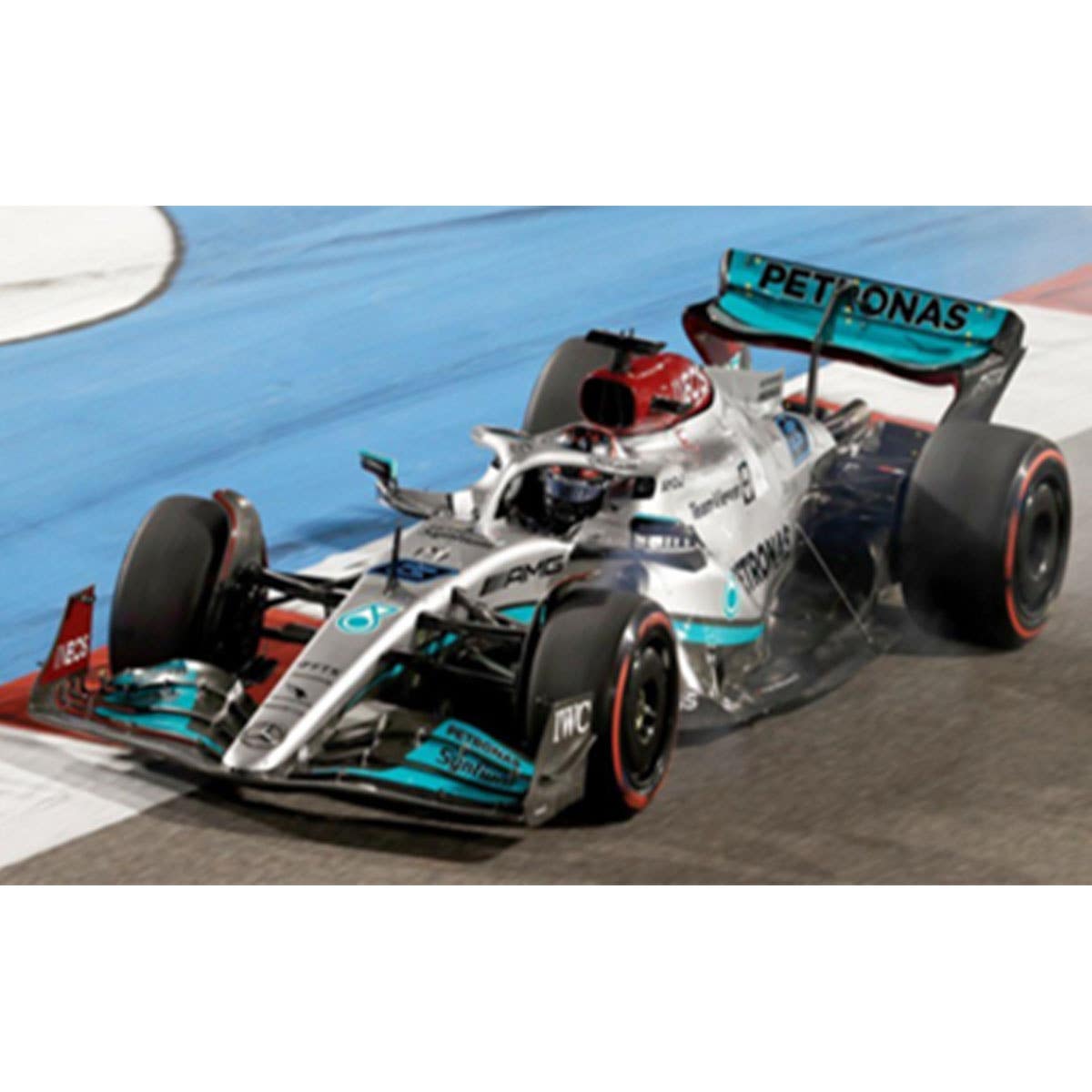 Mercedes-AMG Petronas F1 W13 E Performance No.63 Mercedes-AMG Petronas F1 Team - 4th Bahrain GP 2022 - George Russell - 1:18 Scale Resin Model Car