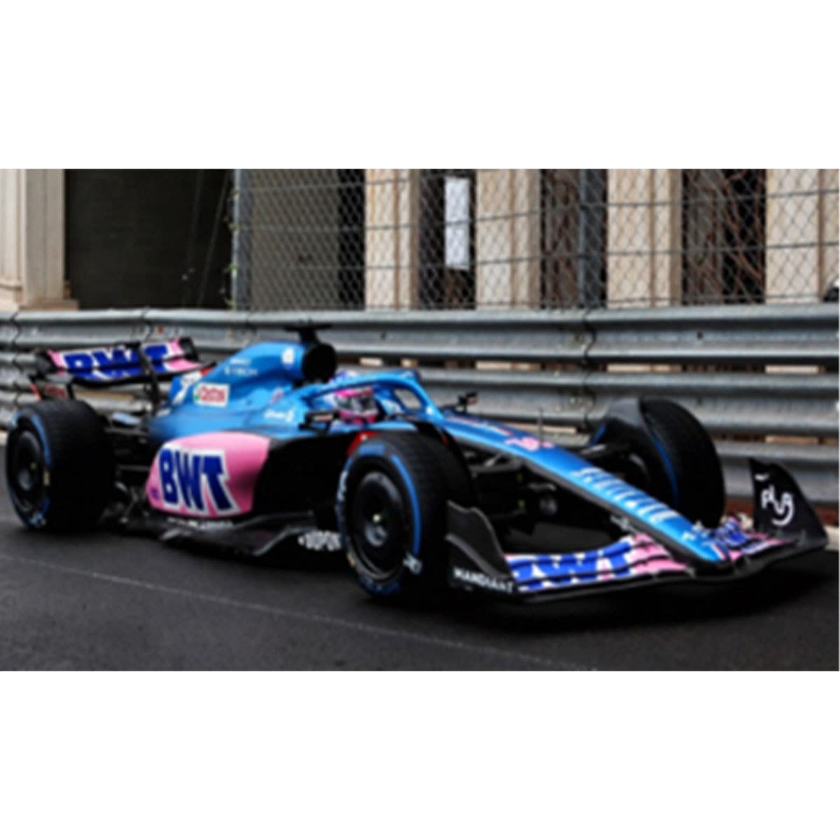 Alpine A522 No.14 BWT Alpine F1 Team - 7th Monaco GP 2022 - Fernando Alonso - 1:43 Scale Resin Model Car
