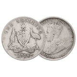 Australia George V 1911-36 Very Good-Fine 6-Coin Set