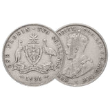 Australia George V 1911-36 Very Good-Fine 6-Coin Set