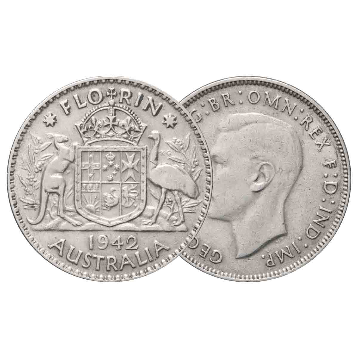 Australia George VI 1938-52 Fine-Very Fine 6-Coin Set