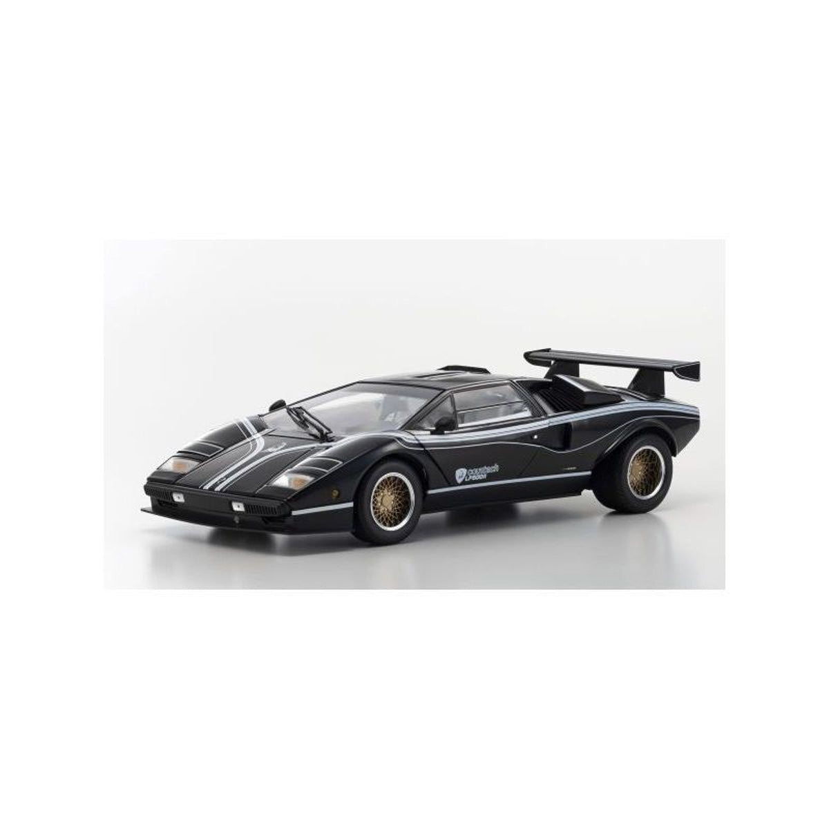 Lamborghini Countach LP 500 R Black/White - 1:18 Scale Diecast Model Car