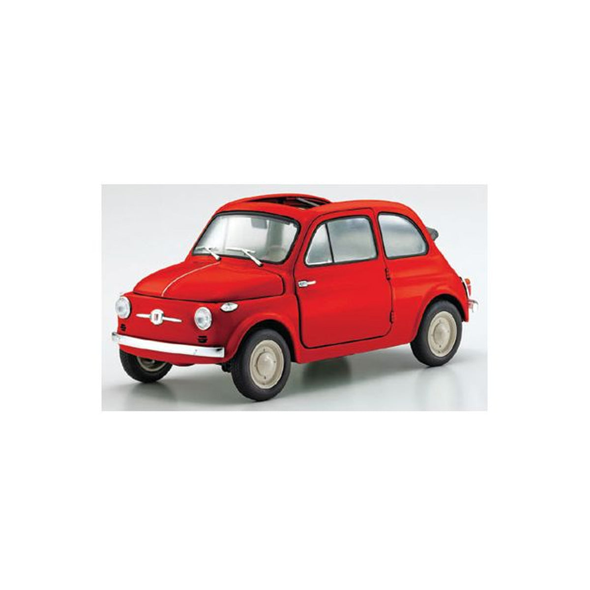 Fiat NUOVA 500 Coral Red - 1:18 Scale Diecast Model Car