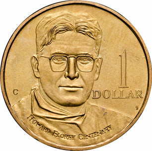 Australia 1997 $1 Kingsford Smith & 1998 $1 Howard Florey Uncirculated Coin Pack