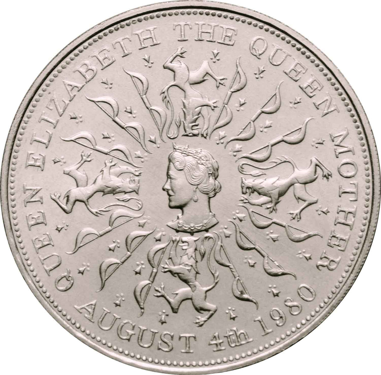 Elizabeth II 1980 Queen Mother 80th Birthday Crown Uncirculated