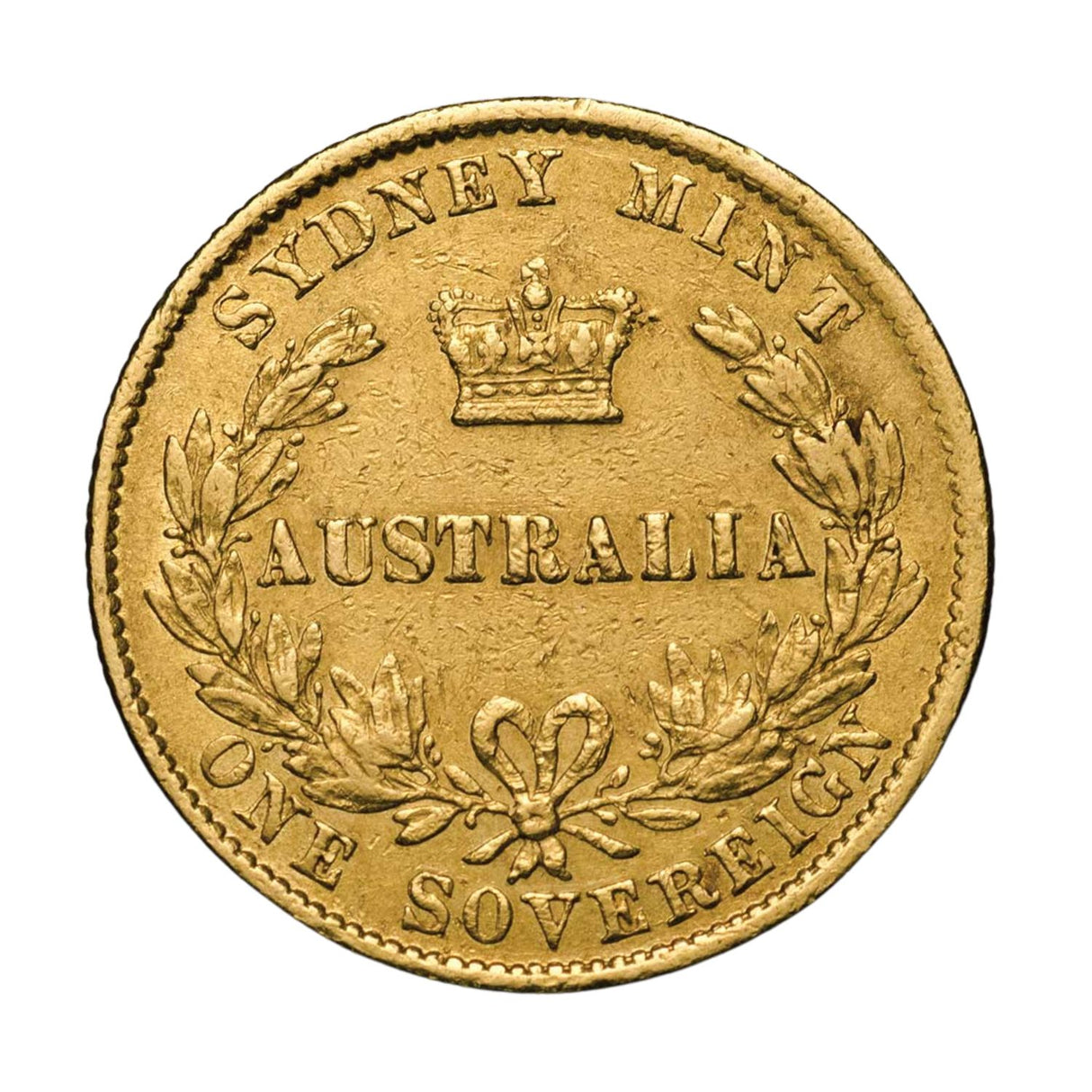 Queen Victoria 1866 Sydney Mint Sovereign Type II Fine-Very Fine