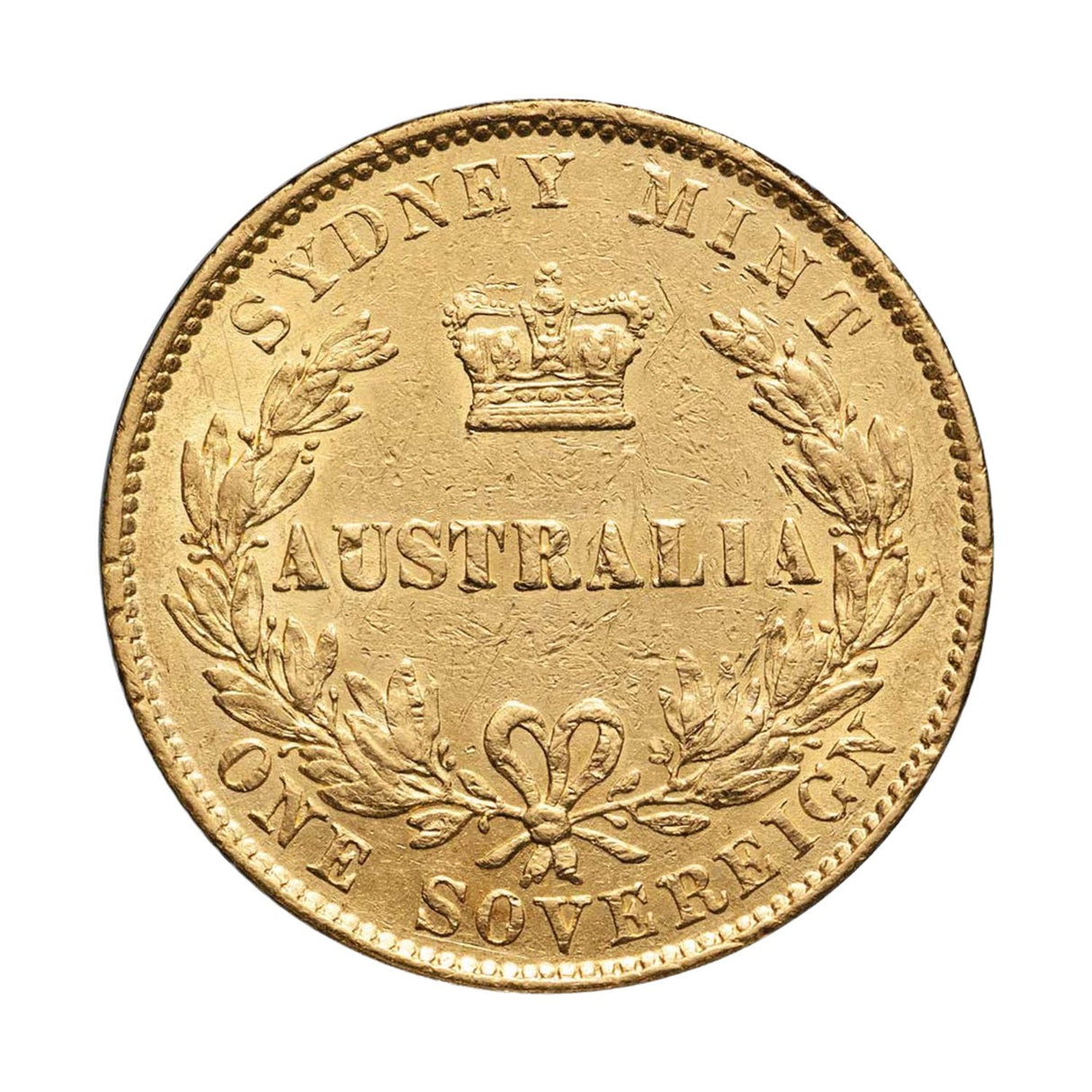Queen Victoria 1867 Sydney Mint Sovereign Type II Fine-Very Fine