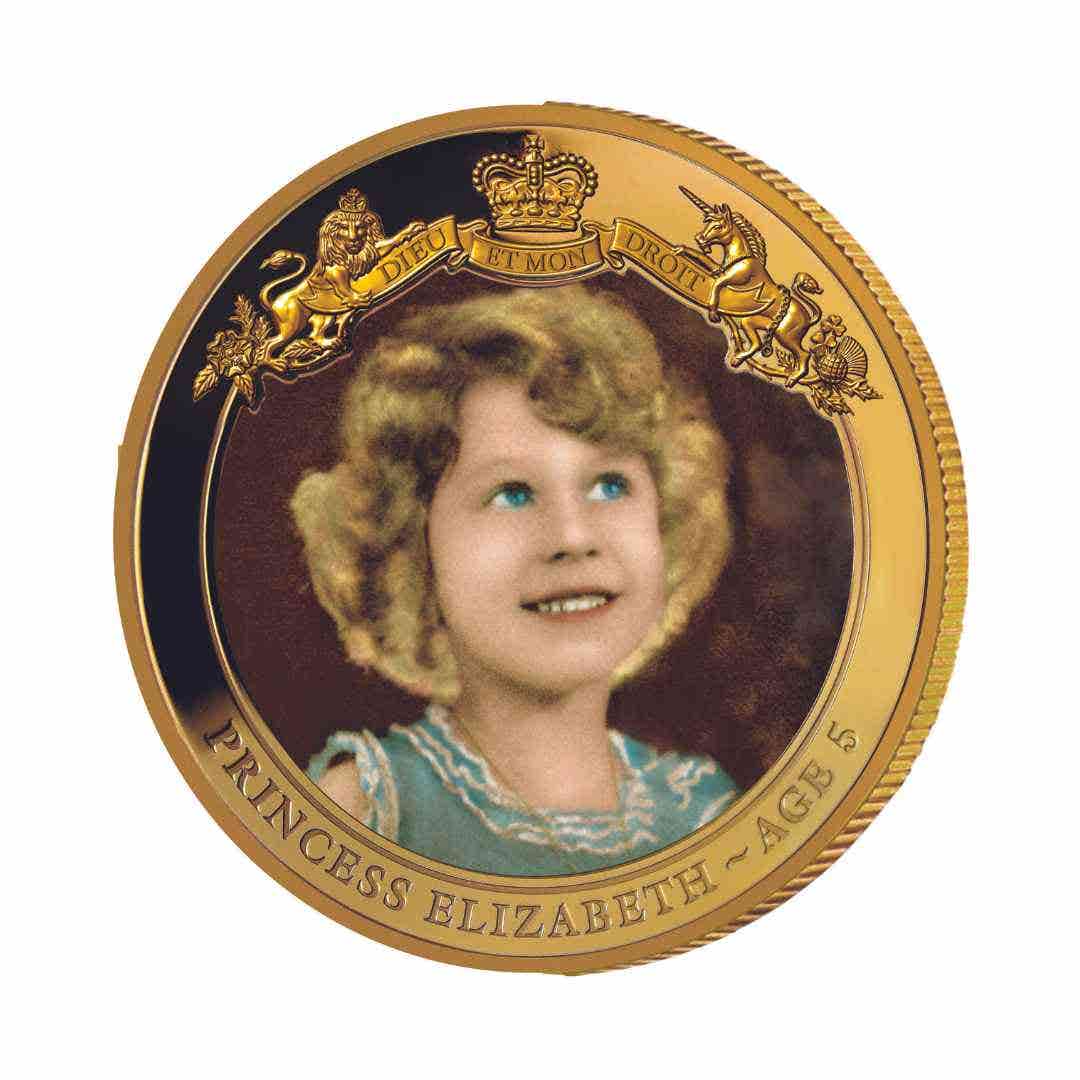 Queen Elizabeth II 2016 $1 Princess Elizabeth Gold-plated Proof Coin