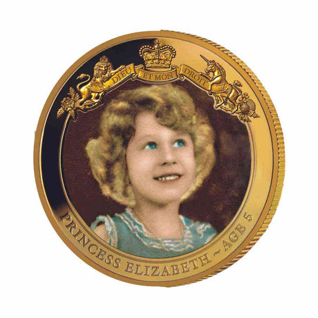 Queen Elizabeth II 2016 $1 Princess Elizabeth Gold-plated Proof Coin