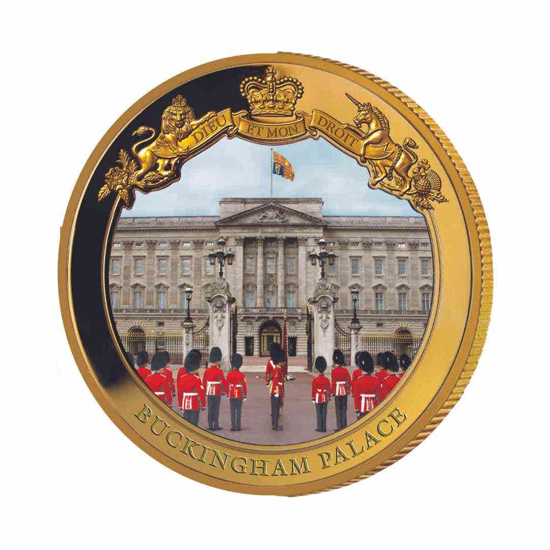Queen Elizabeth II 2016 $1 Buckingham Palace Gold-plated Proof Coin
