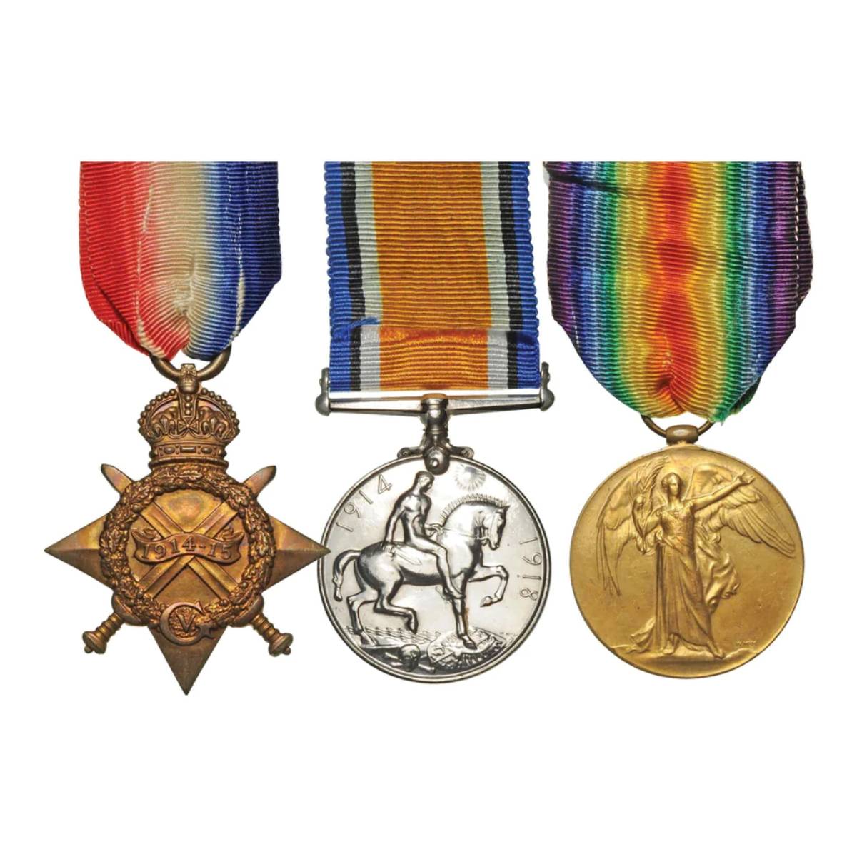 1914-1918 WWI Service Medal Trio