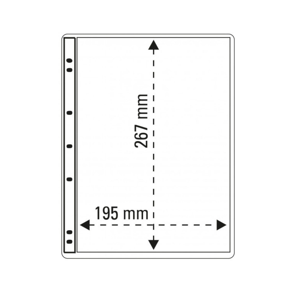 PRINZ NOTE PAGES 1 POCKET CLEAR PK 5