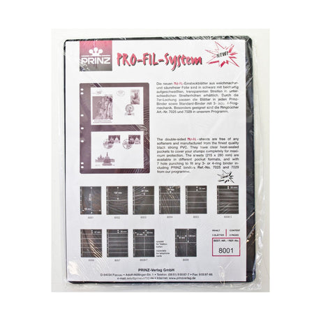 PRINZ NOTE PAGES 1 POCKET BLACK PK 5
