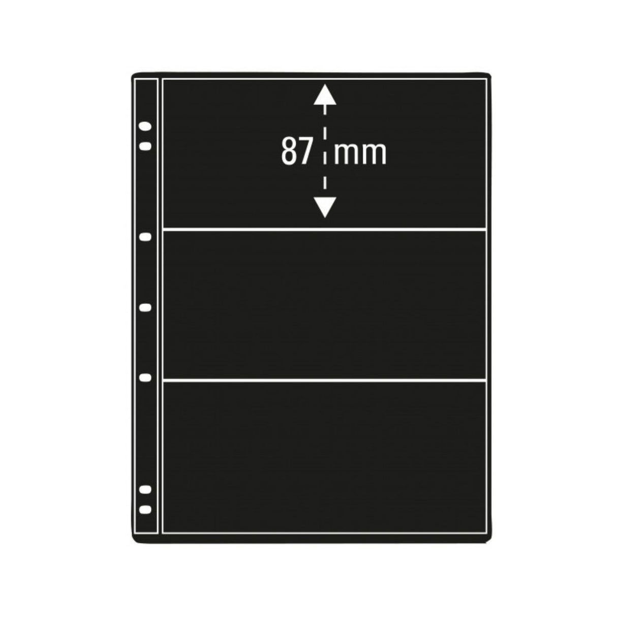 PRINZ NOTE PAGES 3 POCKET BLACK PK 5