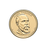 US Presidents 2011 $1 James Garfield Gold-plated Coin