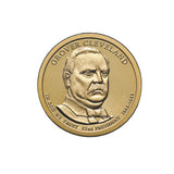 US Presidents 2012 $1 Grover Cleveland (1885-1889) Gold-plated Coin